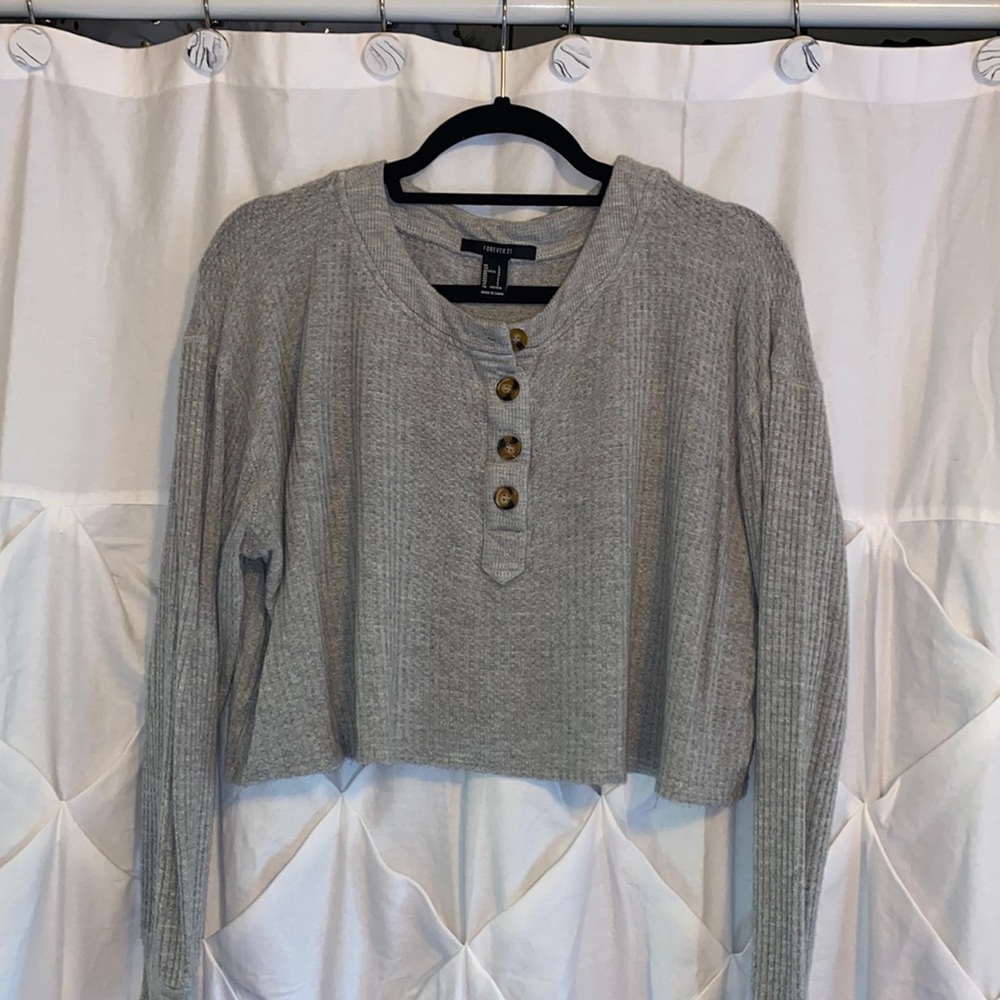 Grey Forever 21 sweater